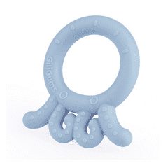 Tulimi Dětské silikonové kousátko Baby Octopus Teether, 3m+, sv. modrá, 1 ks