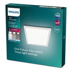 Philips LED Stropní přisazený panel Philips Superslim Touch CL560 8719514326668 12W 1200lm 4000K IP20 30cm bílý, 3-krokové stmívání