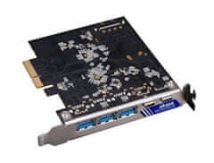 Akasa PCIe karta 2xUSB 3.2 Gen 2 Type-C a 3xType-A