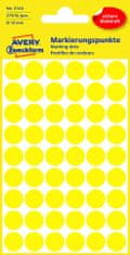 Avery Zweckform Samolepicí kulaté etikety Avery - žluté, průměr 12 mm, 270 ks