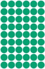 Avery Zweckform Samolepicí kulaté etikety Avery - zelené, průměr 12 mm, 270 ks