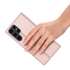 Dux Ducis Skin Pro knížkové pouzdro na Samsung Galaxy S24 Ultra, růžové