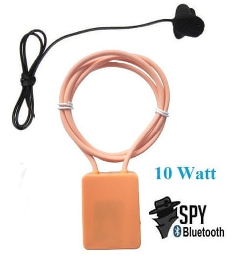 SpyTech Špionážní sluchátko s Bluetooth smyčkou + 10W zesilovač + externí mikrofón - TOP 2021 - Barva: Světlá smyčka + světlé sluchátko MicSpy TE-09