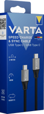 Varta Speed Charge & Sync kabel USB C na USB C Box (57936101111)