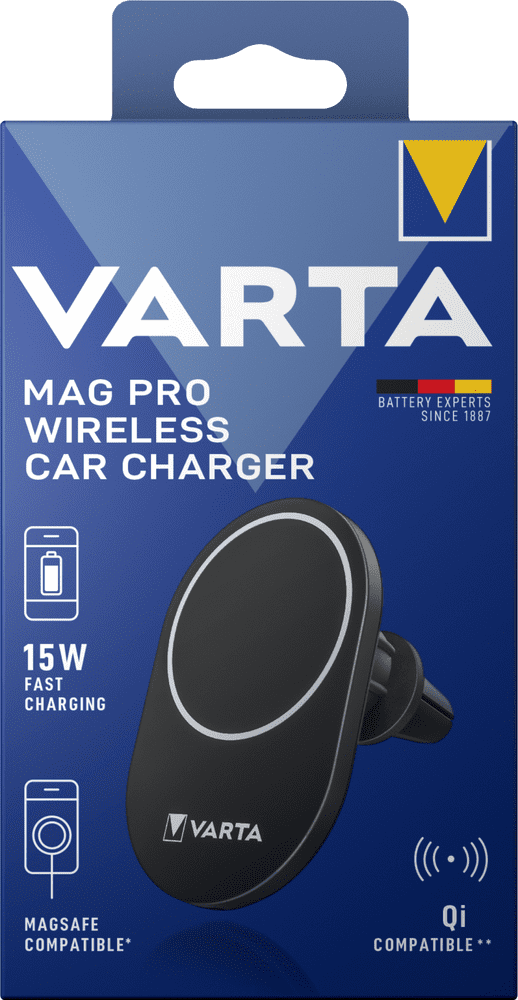 Levně Varta držák a nabíječka do auta Mag Pro Wireless Car Charger Box (57902101111)