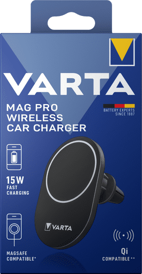 Varta držák a nabíječka do auta Mag Pro Wireless Car Charger Box (57902101111)