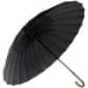 19367 Deštník holový 24 drátů, 124 cm černý