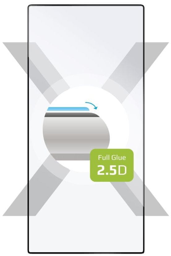 Levně FIXED Ochranné tvrzené sklo pro Samsung Galaxy S24 Ultra, lepení přes celý displej, černé FIXGFA-1258-BK