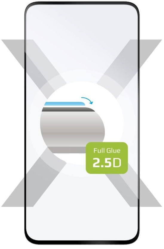 Levně FIXED Ochranné tvrzené sklo pro Samsung Galaxy A55 5G, lepení přes celý displej, černé FIXGFA-1263-BK