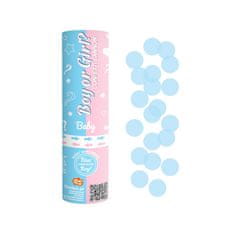 Vystřelovací konfety 15 cm - modré kolečka - 2 balení