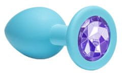 Lola Games Anální kolík Emotions Cutie Medium Turquoise light purple crystal