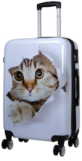 MONOPOL Příruční kufr Cat White