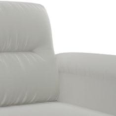 Vidaxl 3dílná sedací souprava s poduškami světle šedá mikrovlákno