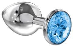 Anální kolík Diamond Light blue Sparkle Large