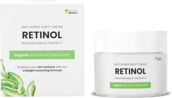 Swedish Nutra Anti-Aging Retinol Night Cream noční krém 50 ml