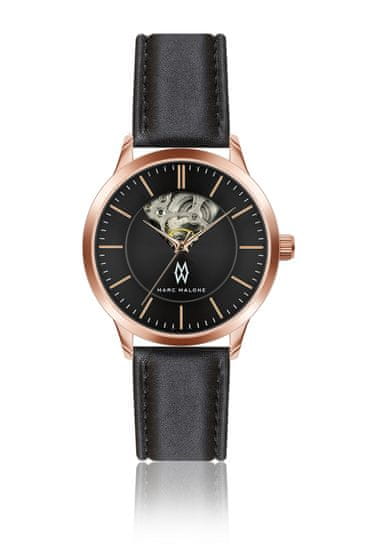 Marc Malone pánské hodinky Arthur Automatic Black Leather CBH-2100