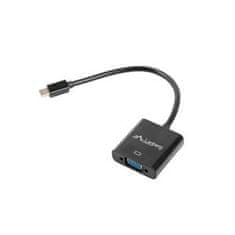 Lanberg adaptér HDMI (M) na VGA (F) + Minijack 3.5mm (F) kabel 20cm