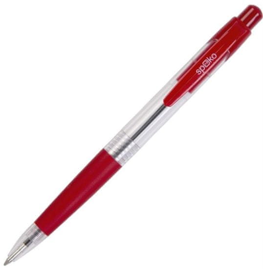 Spoko Kuličkové pero 112 - červená náplň, 0,5 mm