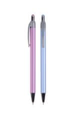 Spoko Kuličkové pero Stripes - modrá náplň, 0,3 mm