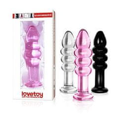 Lovetoy Lovetoy Glass Romance Plug růžový skleněný kolík
