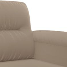 shumee 2dílná sedací souprava s polštáři taupe tkanina z mikrovlákna