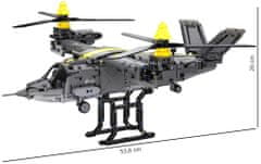 Cada Stavebnice CaDa - vrtulník Tiltrotor Aircraft 1436 dílků 54cm.