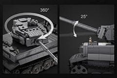 Cada Stavebnice CaDa - tank Tiger R/C 925 dílků na dálkové ovládání.