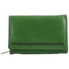 Bellugio Dámská kožená malá peněženka Bellugio Gialla, tmavě zelená
