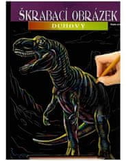 Artlover Škrábací obrázek duhový dino T-Rex