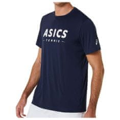 Asics Tričko tenisové tmavomodré M Court Tennis Graphic