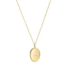 Tamaris Elegantní pozlacený náhrdelník s medailonem TJ-0096-N-50