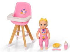Zapf Creation BABY born Minis Sada s jídelní židličkou a panenkou - Luna