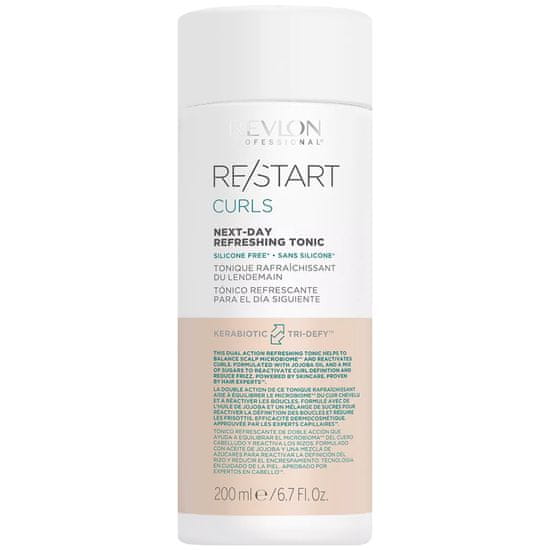 Revlon Restart Curls Refresh - osvěžující tonikum pro kudrnaté vlasy 200ml, osvěžuje a definuje kudrlinky
