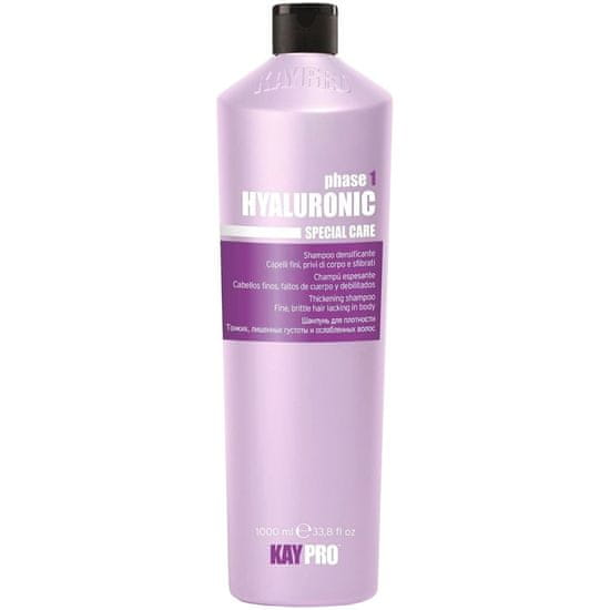 KayPro Hyaluronic Shampoo - šampon pro objem vlasů, 1000ml, intenzivně hydratuje vlasy a pokožku hlavy