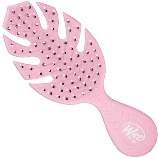 Wet Brush Mini Detangler Go Green - kartáč na rozčesávání vlasů růžový, jemně a účinně rozčesává vlasy