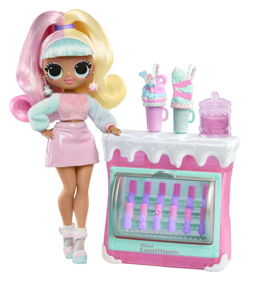 Levně L.O.L. Surprise! OMG Nehtové studio s panenkou - Candylicious Sprinkles Shop