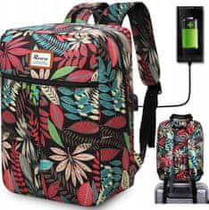 TopKing Cestovní batoh s USB RYANAIR 40 x 20 x 25 cm , vícebarevná
