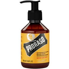 Proraso Wood & Spice Beard Wash dřevitě-kořeněný prostředek na mytí vousů, 200ml, důkladně čistí a vyživuje vousy