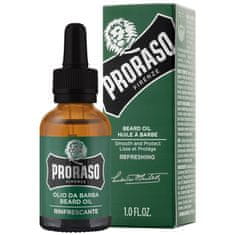 Proraso Refreshing Beard Oil osvěžující olej pro péči o vousy 30ml, hydratuje a zjemňuje vousy