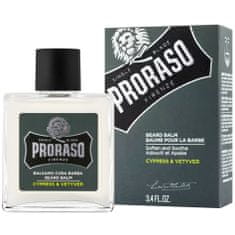 Proraso Cypress & Vetyver Beard Balm - balzám pro péči o vousy 100ml, hloubkově hydratuje vousy