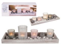 Gifty City Dekorativní set na svíčky, 4 kusy