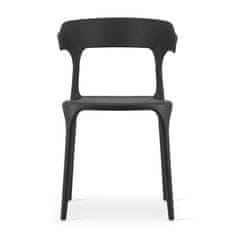 vyprodejpovleceni Černá plastová židle ULME
