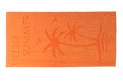 vyprodejpovleceni Plážová osuška HELLO SUMMER oranžová