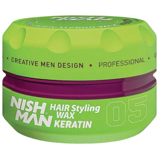 NISHMAN Keratin keratinová pomáda na vlasy, 150ml pro muže, zajišťuje trvalou, pružnou fixaci