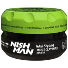 NISHMAN M2 Matte matující pomáda na vlasy, 100ml, poskytuje silnou fixaci
