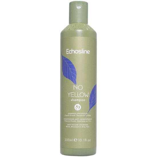 Echosline šampon neutralizující žluté tóny, 300ml pro blond vlasy, účinně neutralizuje žluté tóny