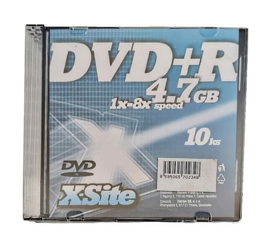 X-Site DVD±R 10pck slim box