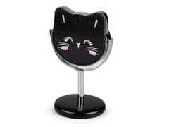 Kraftika 1ks černá kosmetické zrcátko stolní kočka