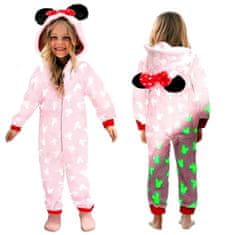 bHome Dětské svítící pyžamo Minnie s ušima 122-128 L