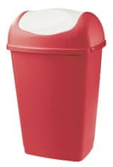 Odpadkový koš Grace 25L červená/bílá